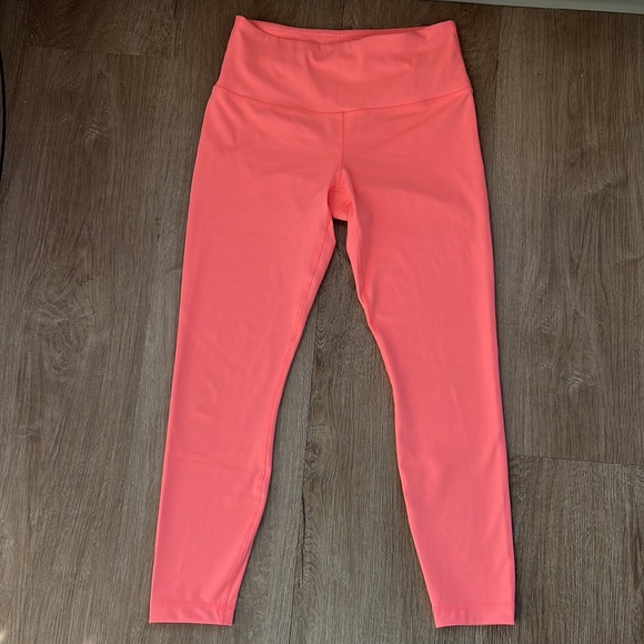 NWOT 90 Degree By Reflex Women’s Coral Hi Rise Ankle Length Leggings Size Medium - Picture 4 of 16